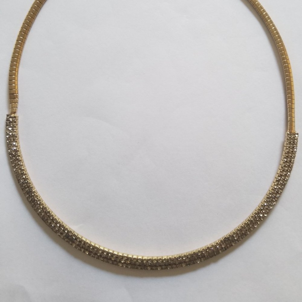 Gold Plated Choker Chain Necklace